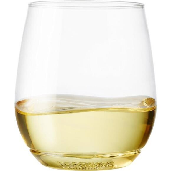 Unbreakable Plastic Wine Glasses Set 14oz Recyclable Clear Cups 12 Pack - Picture 5 of 7